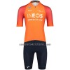 Completo Maglia + Pantaloncino con bretelle 2023 INEOS Grenadiers Manica Corta Arancia